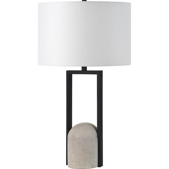 Everren Florah 27.75" Length Table Lamp, Matte Black
