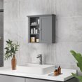thumbnail image 2 of HOMCOM Bathroom Wall Cabinet with 3 Open Shelves, Storage Cupboard, 2 of 10