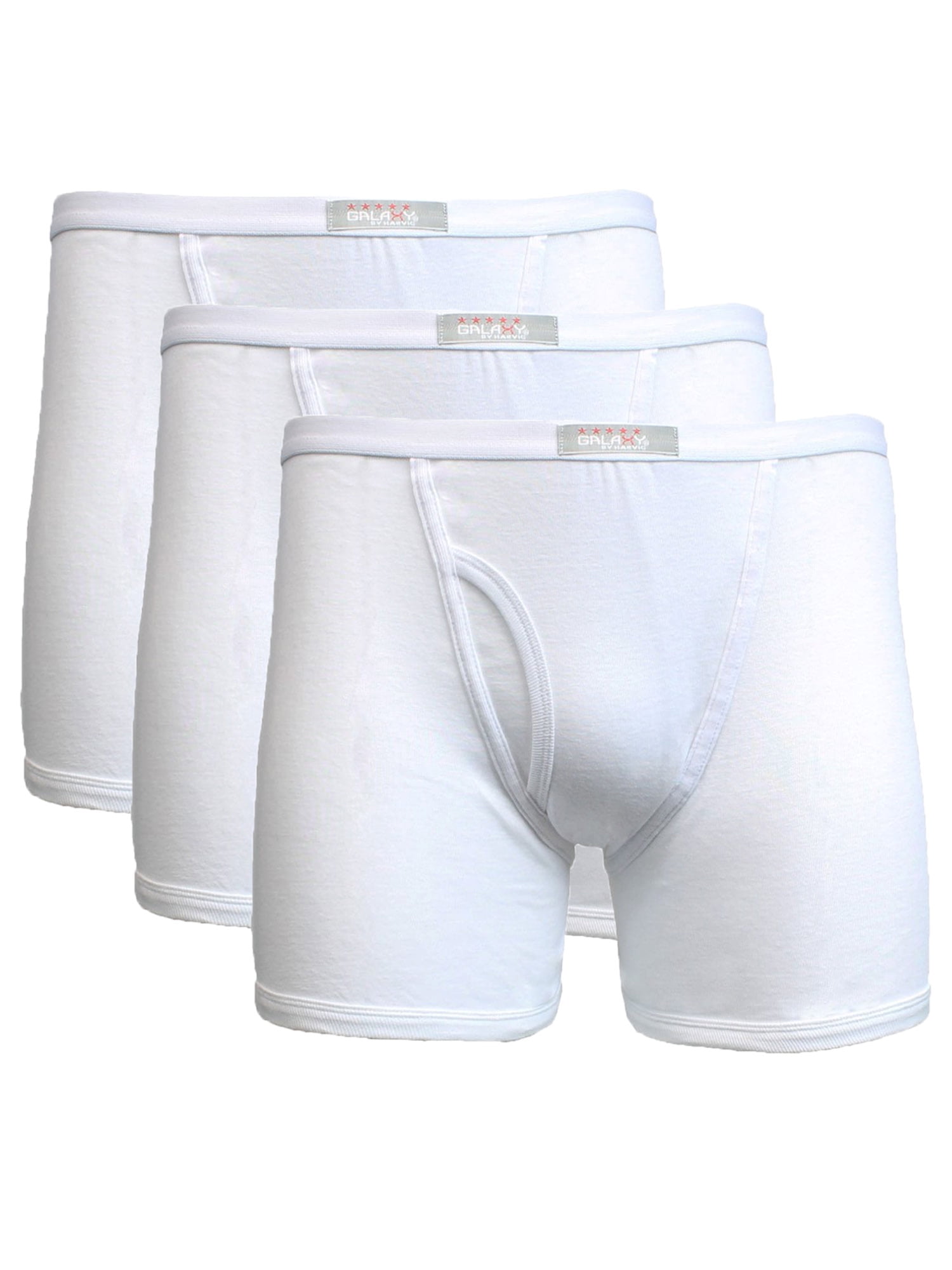 GBH Mens Cotton Blend Tagless White Briefs (3Packs)