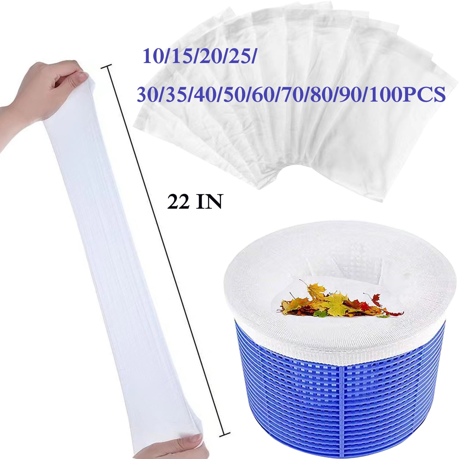 Pool Skimmer Socks for Pool Nets for Cleaning Sock Sleeve for Pool