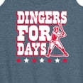 thumbnail image 3 of Instant Message - Dingers For Days - Women's Racerback Tank Top, 3 of 6
