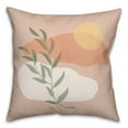 thumbnail image 2 of Creative Products Clouds Leaf Sun On Blush 18x18 Spun Poly Pillow, 2 of 3