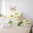thumbnail image 4 of Erosebrial 7Pcs Frog Comforter Set Bed In A Bag, Cartoon Frog Butterfly Decor Full Size, 4 of 4