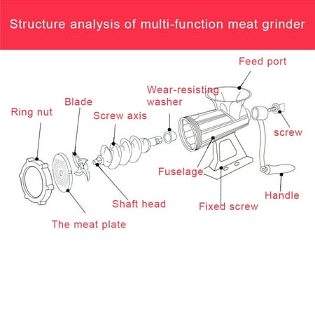 Electronicheart Multifunction Manual Meat Grinder Filling Sausage Machine Household Hand Shake Vegetable Garlic Grinding Chopper Walmart Canada