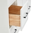 thumbnail image 5 of Ariel Kelly 61 Inch Single Rectangle Sink Bathroom Vanity With Pure White Quartz Countertop 1.5 Inch Edge In White, 5 of 12