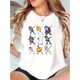 thumbnail image 1 of Camiseta con estampado de calabaza para mujer, moderna, informal, de cuello redondo y manga corta, de algodón elástico, lavable a máquina, perfecta para verano y Halloween, ideal para deportes de ocio, 1 of 6