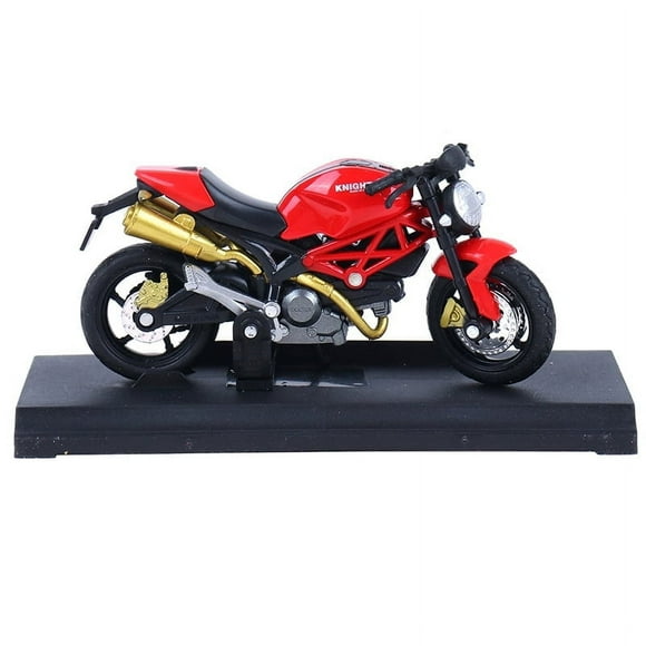 YOPTOP Modèle Réduit de Moto Moulée sous Pression à l'Échelle 1:18, Jouet de Véhicule, Collection, Cadeau pour Enfant, Rouge