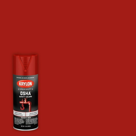 Krylon® OSHA Colors, Gloss, Safety Red, 12 oz