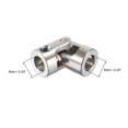 thumbnail image 2 of 6mm to 6mm Rotatable Universal Steering Shaft Motor Coupler Joint Coupling L24XD11, 2 of 3