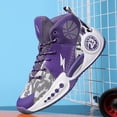 thumbnail image 5 of Kids' Basketball Shoes - Lightweight Breathable High Tops for Boys Girls, Non-Slip Outdoor Sports Sneakers (6 Colors), 5 of 5