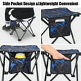 thumbnail image 6 of HEQUSIGNS 2PCS Folding Camping Stool, Portable Outdoor Camping Chair with Storage Bag, Lightweight 450 LB Bearing Capacity Chair for Adult Fishing Hiking Gardening, 6 of 7