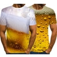 thumbnail image 2 of Camiseta Con Estampado De Festival De Cerveza Para Hombres Divertida Novedad O-Cuello Manga Corta Verano Unisex Moda Callejera Ropa Top, 2 of 4