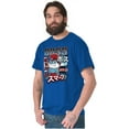 thumbnail image 4 of The Smurfs Cool Kanji Boss Papa Men's Big & Tall Crewneck Graphic Tee Brisco Brands 4X, 4 of 5