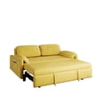 thumbnail image 4 of Modern Sofas Dual-Purpose Velvet Sofa Bed: Elegant Yellow Sofa Transforms into a Retractable Bed for Your Living Room,Fabric Sofas, 4 of 8