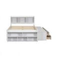 thumbnail image 6 of Triple Tree Wood Platform Kids Bed with Underbed Storage, White, 6 of 7
