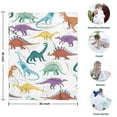 thumbnail image 4 of Colorful Dinosaurs Rainbow Pattern Blanket,Comfortable Soft Lamb Wool Throw Blanket,All Season,Warm Lightweight Blankets for Sofa Bed Couch Living Room Chair,30"x40", 4 of 4