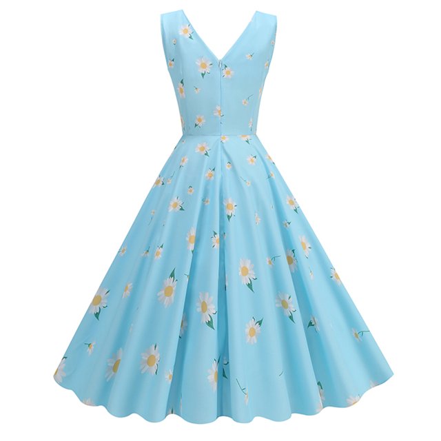 AYA Robe Printemps/été Verte Fraîche Mignonne Douce à Imprimé Fraises