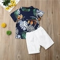 thumbnail image 4 of Summer Baby Kids Toddler Boy Clothes Casual T-shirt Tops Shorts Beach Outfits, 4 of 4