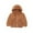 Brown, variant on ATOGUTA Jackets for Girls Sherpa Fleece Full-Zip Warm Hooded Jacket White, Size 5T-14