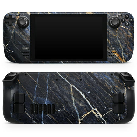 

Design Skinz - Compatible with Steam Deck - Skin Decal Protective Scratch-Resistant Removable Vinyl Wrap Cover - Dark Natural Marble Surface
