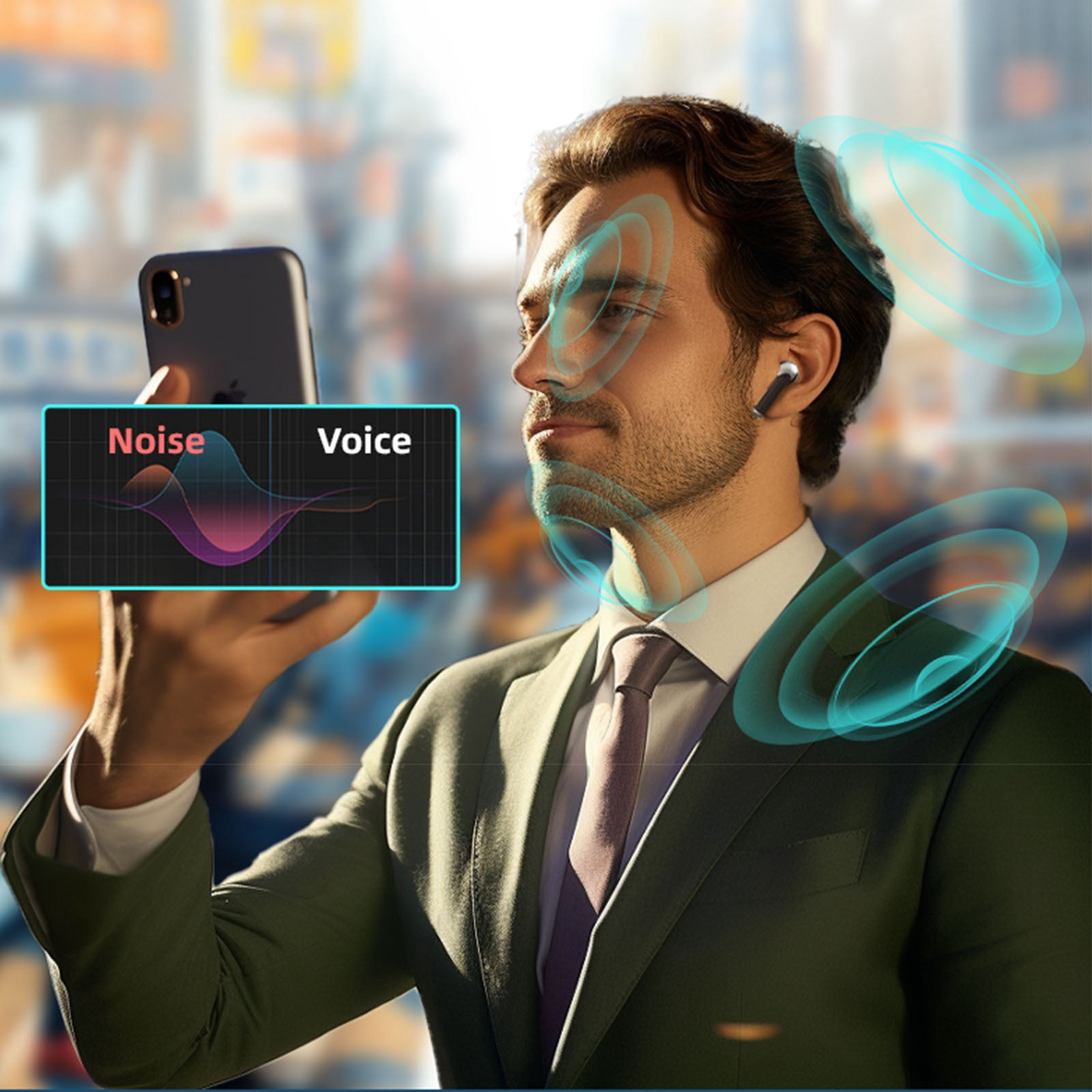 FYTPOV Earbuds Wireless Bluetooth, 144 Languages Translation Earbuds with Noise Cancellation, Multi-Function Ear Buds for Travel Business, Translation Earbuds Real Time