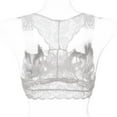 thumbnail image 5 of Wirefree T-Shirt Bra Women Lightly Lined Bra Feature V-Neck Padded Bra Style W-1818 White XL, 5 of 7