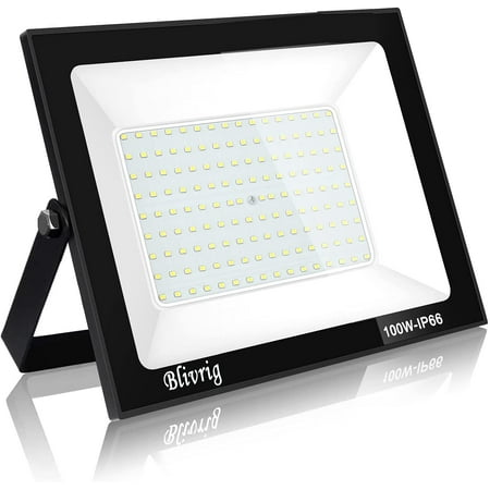 

Outdoor LED Floodlight 100W Outdoor Floodlight IP66 Waterproof 10000LM Powerful Outdoor LED Spotlight Flood Lights. for Garden Garage Patio Barn Yard (Warm White 100W)
