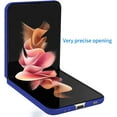 thumbnail image 3 of case for Samsung Z Flip 3 Case, Galaxy Z Flip 3 Case, Ultra-Thin Folding Screen Phone Case for Z Flip 3, Full Protection Cover Have Strong Impact Resistance for Samsung Galaxy Z Flip 3 5G, Blue, 3 of 13