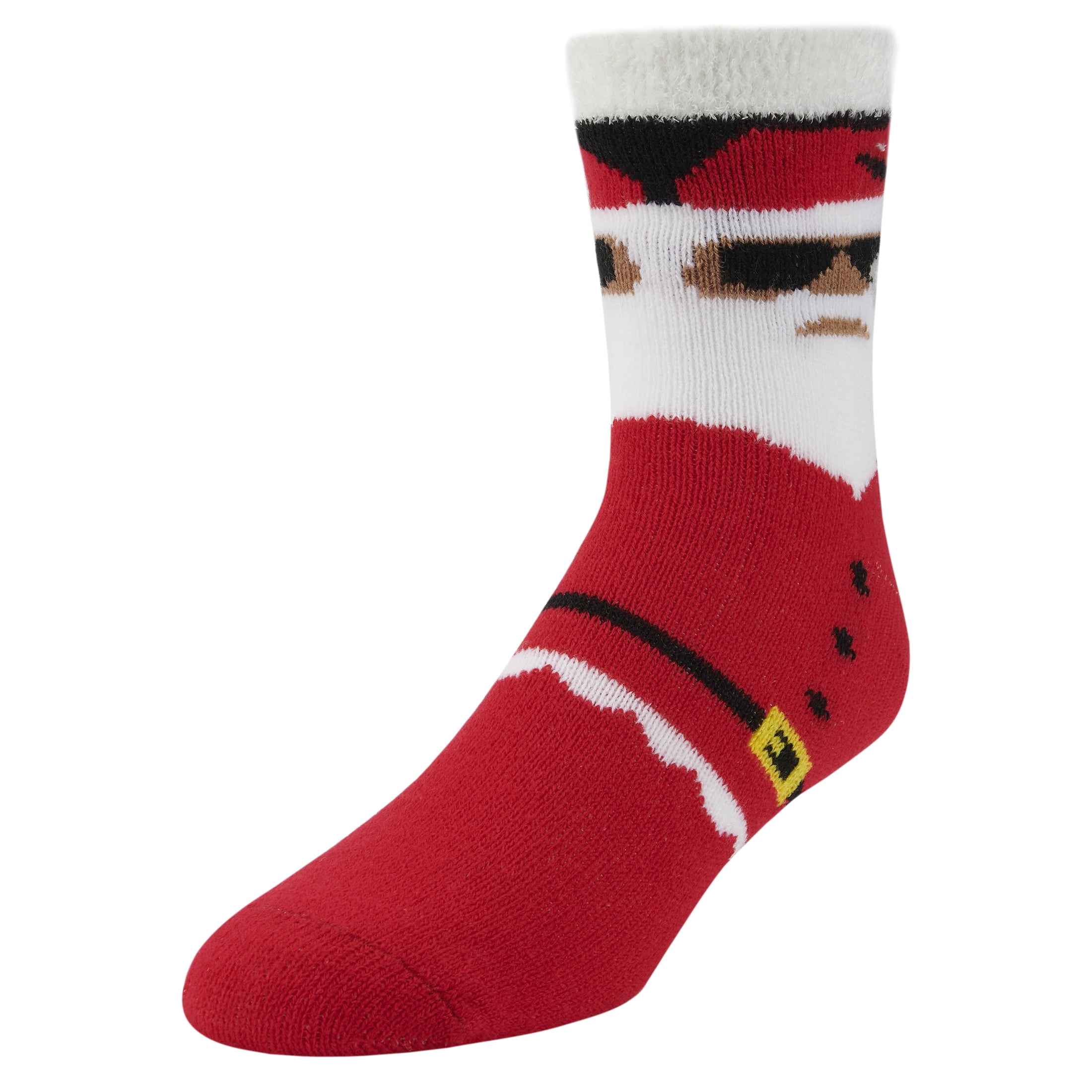 Airplus Dual Layer Holiday  Men's Large Crew Socks, 3 Pack Assorted Santa, Lights, Ho Ho Ho, Fits Size 8-12.5