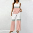thumbnail image 2 of NMMUED Two Piece Sets for Women Summer Pants Sets Women 2 Piece Outfits Womens Pajama Sets Lounge Sets for Women Tank Top and Pants Set Women, Pink XXL, 2 of 4