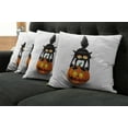thumbnail image 5 of Ambesonne Cat Throw Pillow Cover 4 Pack, Cartoon Animal on Pumpkin, 16", Orange Black, 5 of 5