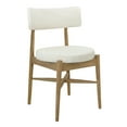 thumbnail image 2 of GDF Studio Modern Dining Chairs, Mid-Century Fabric with Solid Wood Legs for Kitchen Dining Room, Natural +Beige, Set of 2, 2 of 8