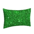thumbnail image 2 of Balery Green Glitter Bedding Queen Pillow Cases - Envelope Closure - Soft Brushed Microfiber Fabric - Shrinkage and Fade Resistant Pillow Cases-16"x24", 2 of 9
