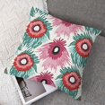 thumbnail image 7 of BANET  Ikat Throw Pillow Cover Set of 2, Ornate Ikat Traditional Motifs Patterns Design Indigenous, Decorative Square Covers for Couch Bed &amp; Sofa,Turquoise White Pink 20x20in, 7 of 7