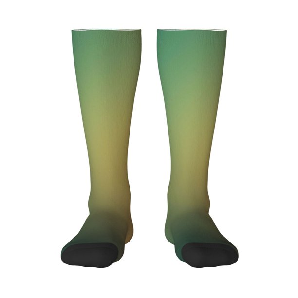 Balery Orange To Teal Gradient Calcetines novedosos Calcetines deportivos Calcetines hasta la rodilla Calcetines de algodón Calcetines originales y geniales