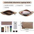 thumbnail image 5 of LOVEVOOK Laptop Bag for Women 15.6 Inch Tote Work Professional Leather Computer Briefcase Waterproof Handbag Shoulder Large Capacity Business Teacher Office Crossbody Purse, 5 of 7