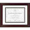 DAX Rosewood Document Frame, Wall-Mount, Plastic, 11 x 14, 8 1/2 x 11