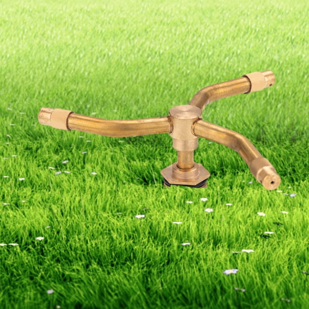 2/3/4 brazos giratorios giratorios de latón protección arbusta cabezal de rociador cobertura de área grande 360 ° Rotación para jardines de jardín céspedes