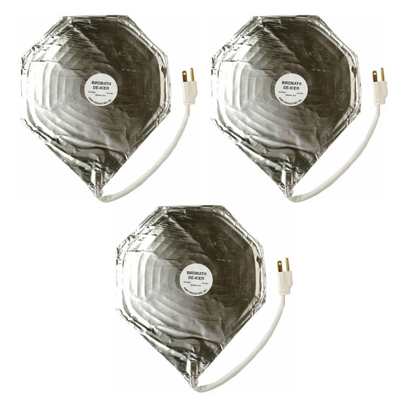 Farm Innovators 44W Economical Submersible Heated Bird Bath De-Icer (3 Pack)