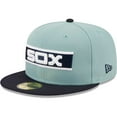 thumbnail image 3 of Men's New Era Light Blue/Navy Chicago White Sox Beach Kiss 59FIFTY Fitted Hat, 3 of 6
