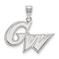 thumbnail image 1 of 14k White Gold Official Licensed Collegiate The George Washington University (GWU) Large Pendant, 1 of 3