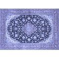 thumbnail image 1 of Ahgly Company Indoor Rectangle Medallion Blue Traditional Area Rugs, 3' x 5', 1 of 4