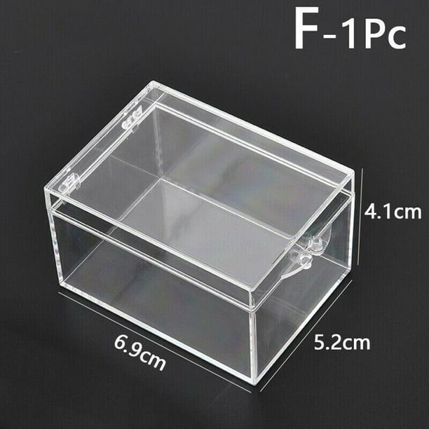 KDJ Clear Plastic Storage Box Set Rectangular Organizer Container for Insect Specimen Display Desktop Organization Home Jewelry Collection 9 Sizes Transparent