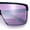 Black Frame - Purple Mirror Lens, variant on Shield Sunglasses for Men UV400 Mirrored Lens Oversized One-Piece Frame Futuristic Wraparound Style Black Frame - Silver Lens
