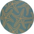 thumbnail image 4 of Art Carpet 29427 5 x 8 ft. Plymouth Collection Starfish Flat Woven Indoor & Outdoor Area Rug, Blue, 4 of 4