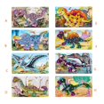 thumbnail image 3 of Rompecabezas de madera, mesa de juguetes de dinosaurios, suministros de rompecabezas de letras y números portátiles, 3 of 5