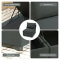 thumbnail image 4 of Ainfox Upholsterd Storage Armless Chair Module For Modular Couch, Reversible Sleeper Couches, Modular Sectional Sofas Seats Dark Gray, 4 of 9