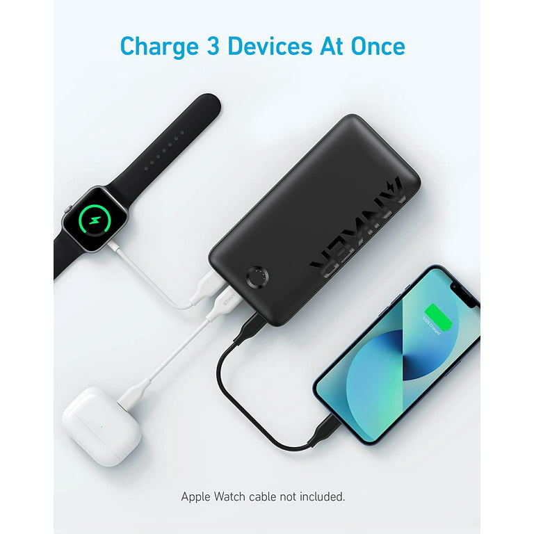 iPhone 20K, 13 Chargingfor USB-C 20000mAh 3-Ports 20W Anker Power Charger Bank,PowerCore Portable