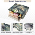 thumbnail image 3 of FORMRS Womens Corduroy Tote Bag Crossbody Shoulder Handbag with Pocket, Beige Floating Whale, 3 of 7