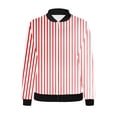 thumbnail image 4 of ChaoHeng Womens Jackets and Coats Clearance Up to 45% Off,Women's Printed Cardigan Jacket Zippered Jacket Long Sleeved Casual Jacket(Red,XXL), 4 of 5